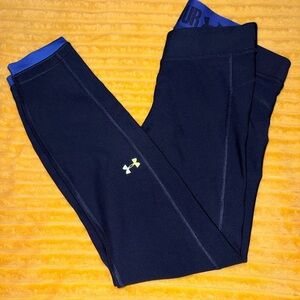 Under Armour Navy Athletic Leggings - Blue Accent